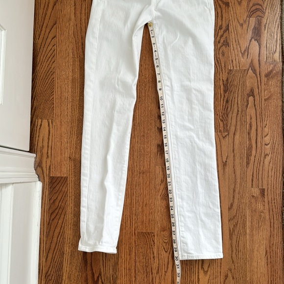 AG Adriano Goldschmied The Stevie Slim Straight White Size 27 - Picture 12 of 12